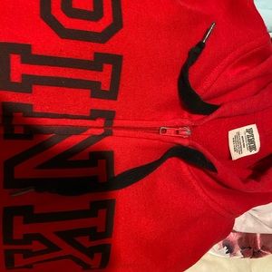 Pink zip up hoodie